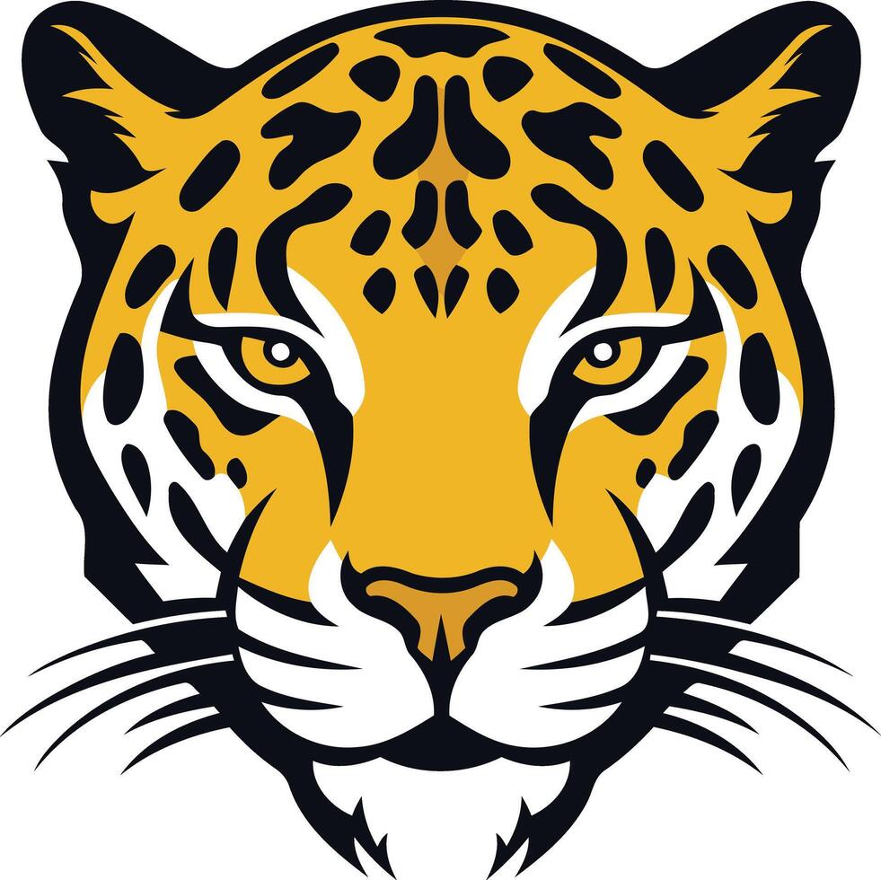 Leopard's Fierce Gaze vector
