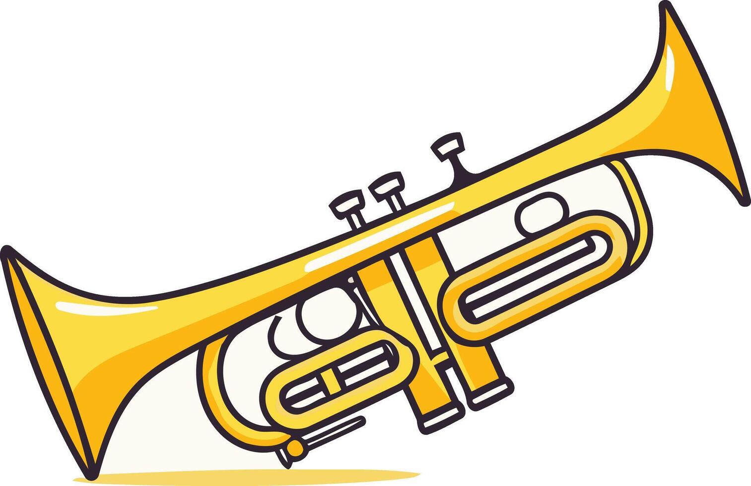 Golden Trumpet Illustration vector