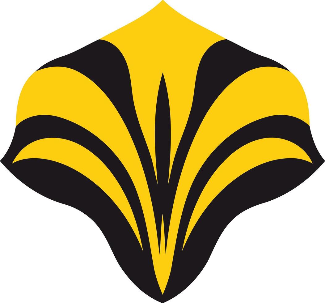 Abstract Design with Black and Yellow vector