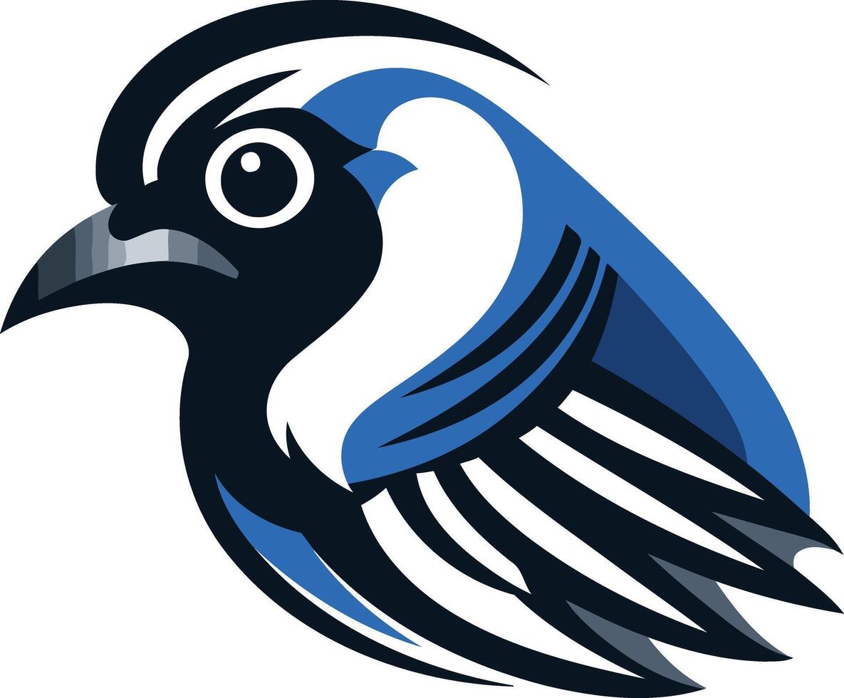 Blue Jay Bird Mascot Logo vector