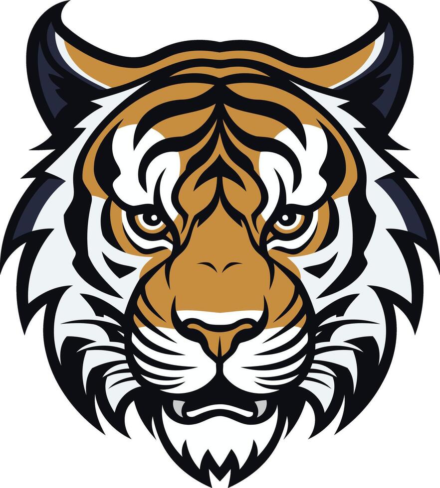 Tiger Head Mascot Illustration vector