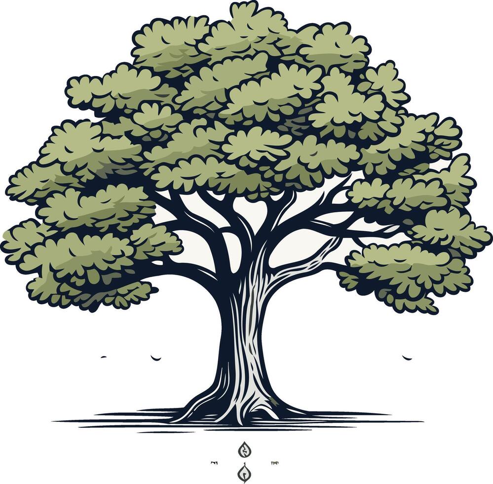 Green Tree Illustration 49446730 Vector Art at Vecteezy