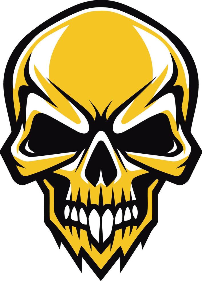 Golden Skull Illustration vector
