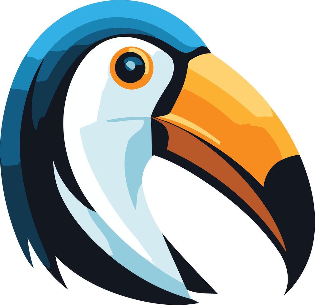 A vibrant and playful toucan illustration, perfect for branding, logos, and social media vector
