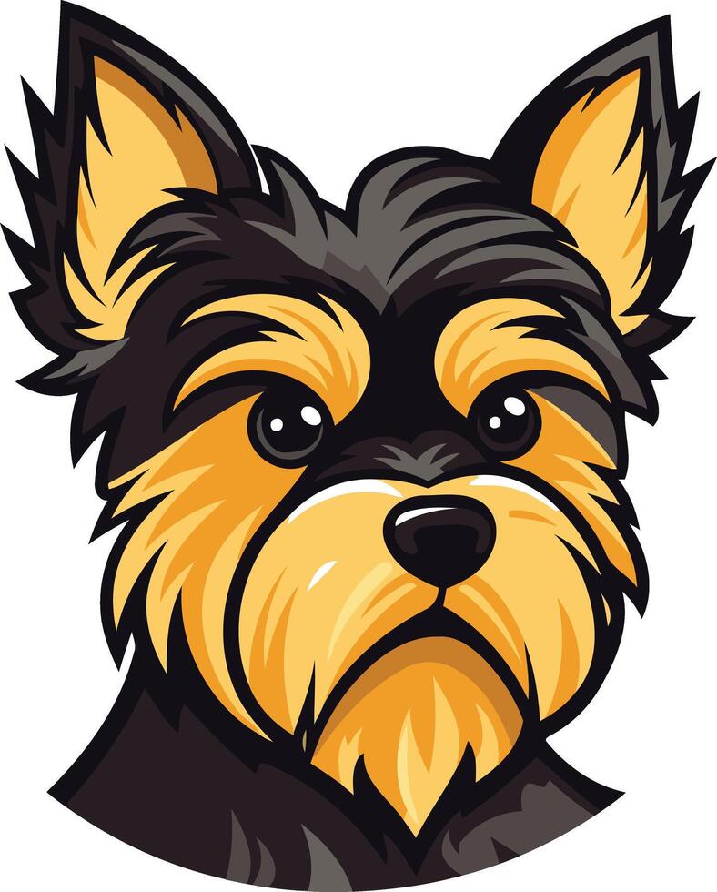 Yorkshire Terrier Cartoon Illustration vector