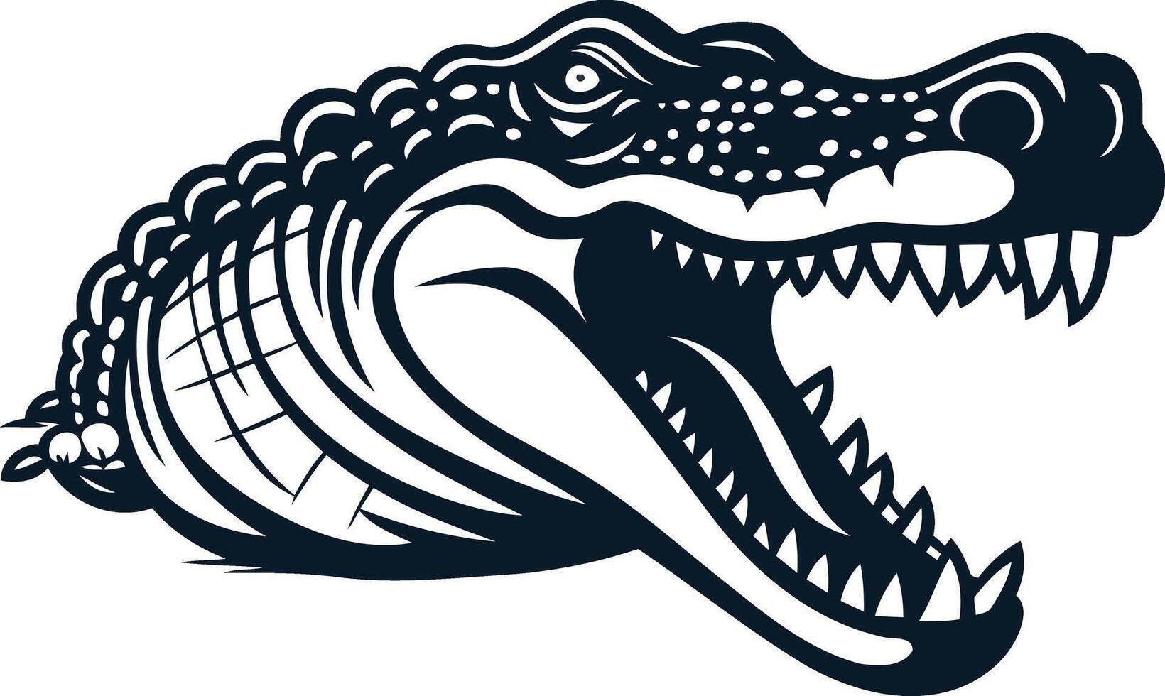 Alligator Head Illustration vector