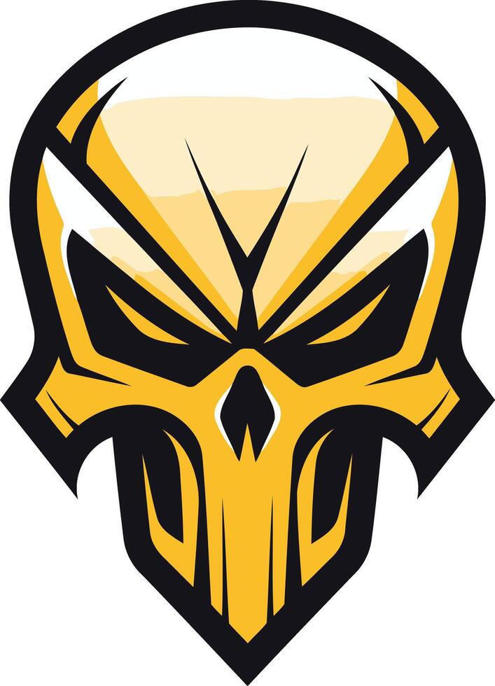 Yellow Skull Logo Design vector