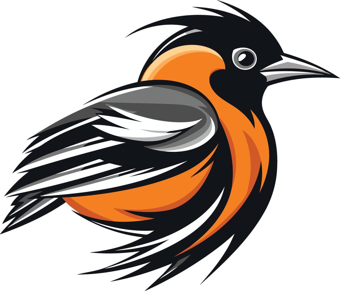 Stylized Bird Illustration vector
