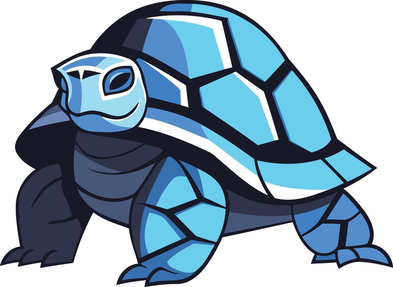 Blue Turtle Illustration vector