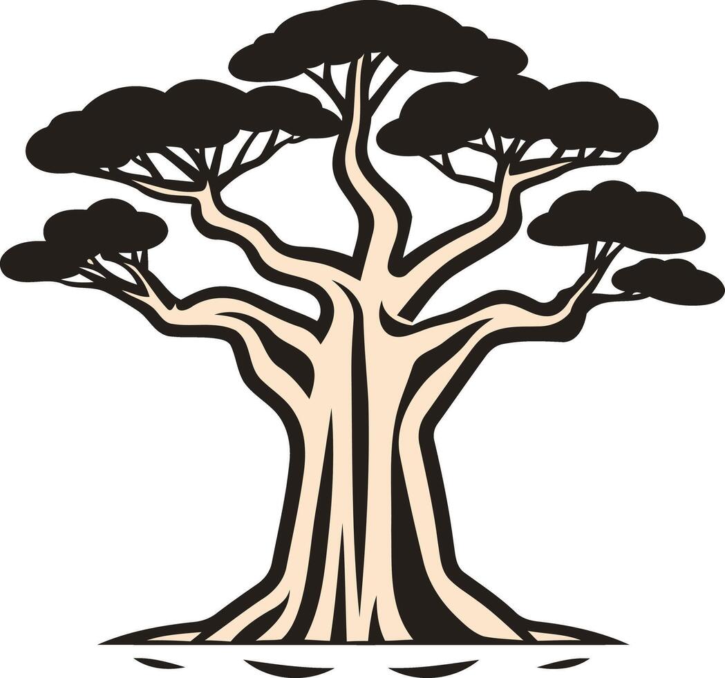 Illustration of a Large Tree vector