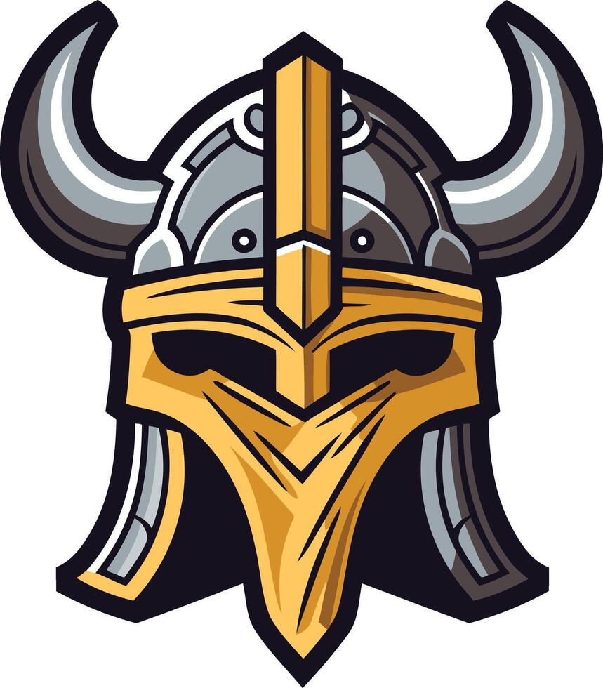 Viking Helmet Illustration vector