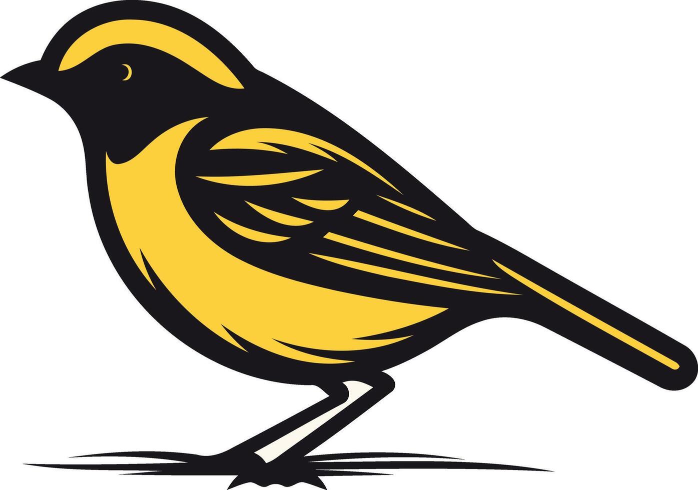Yellow Bird Illustration vector