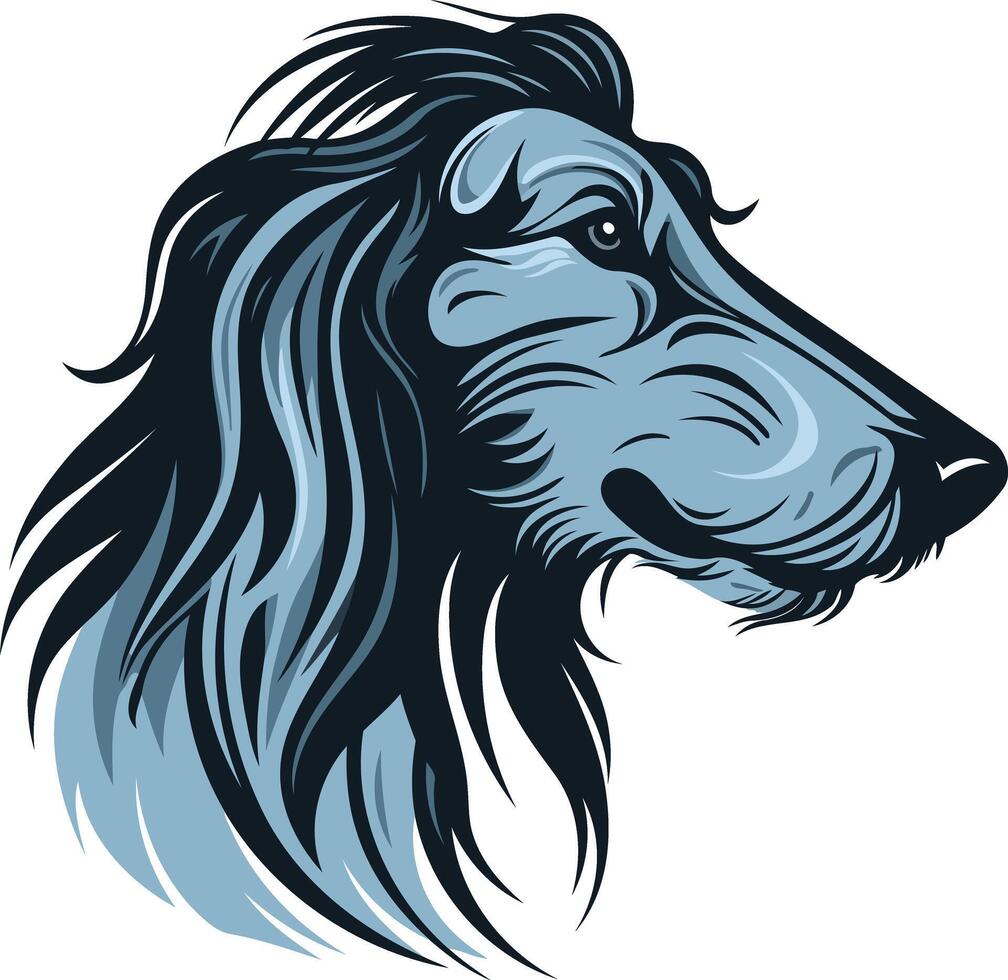 Stylized Profile of a Greyhound Dog vector