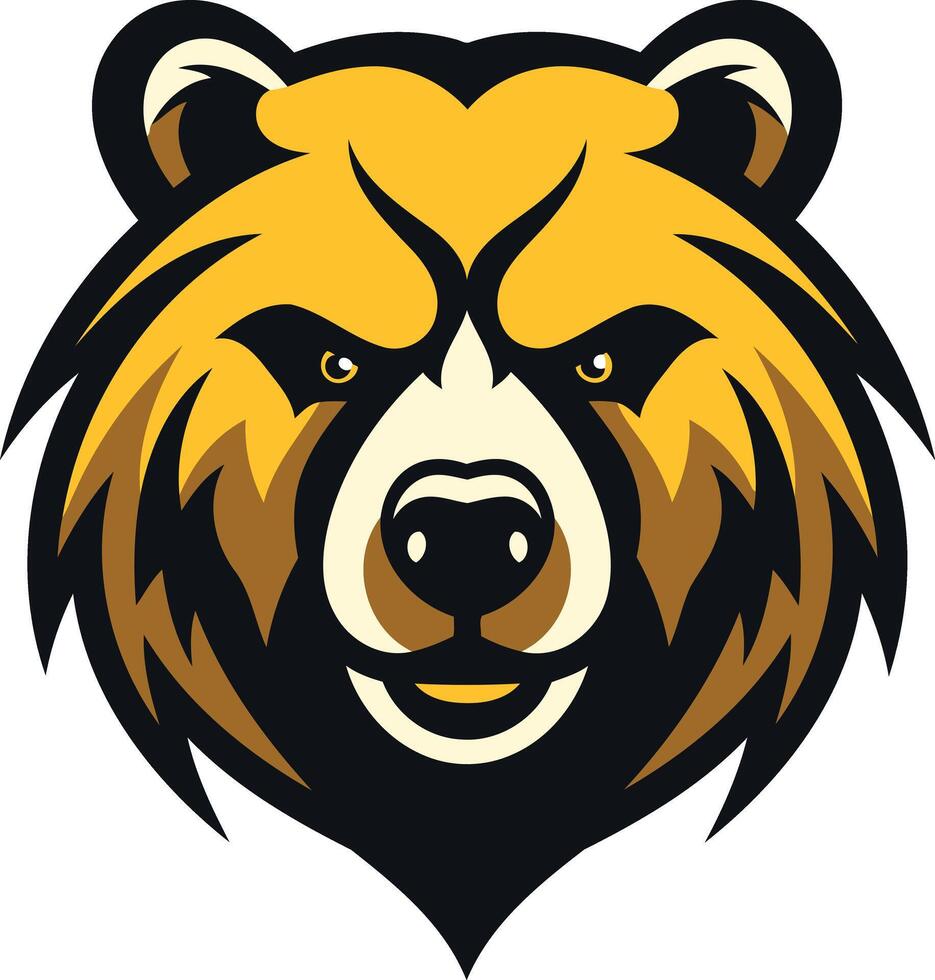Bear Mascot Head Illustration vector