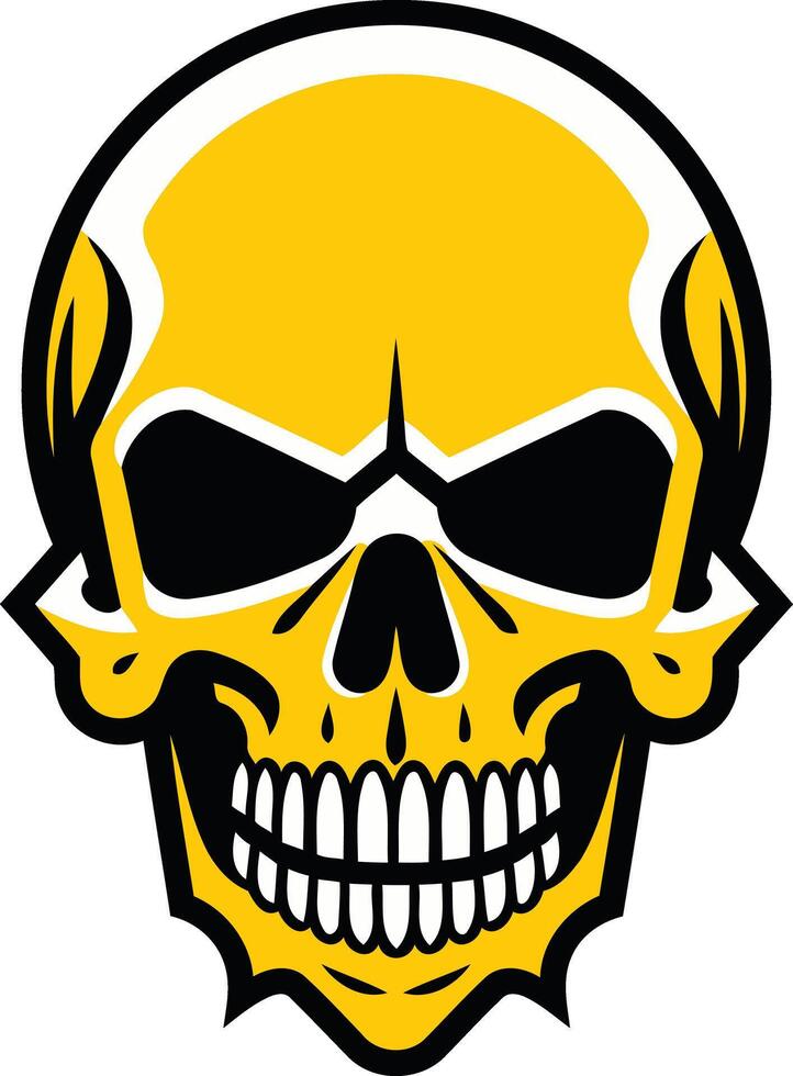 Golden Skull Illustration vector