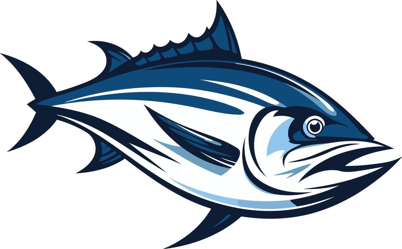 Blue Fin Tuna Illustration vector