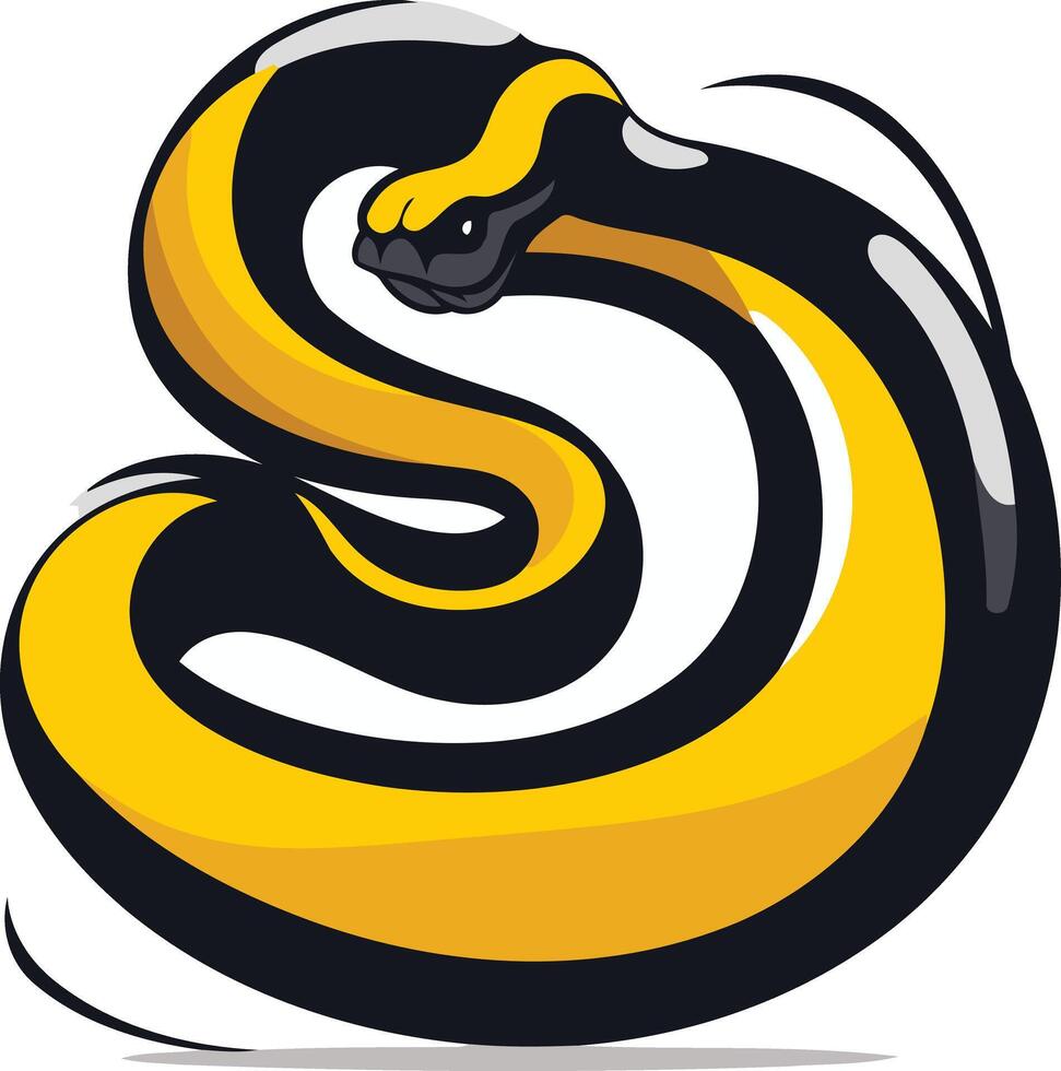 A bold and dynamic cartoon snake design, perfect for branding, logos, and gaming vector