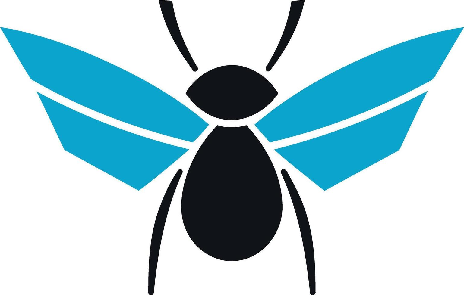 Abstract Illustration of a Flying Insect vector