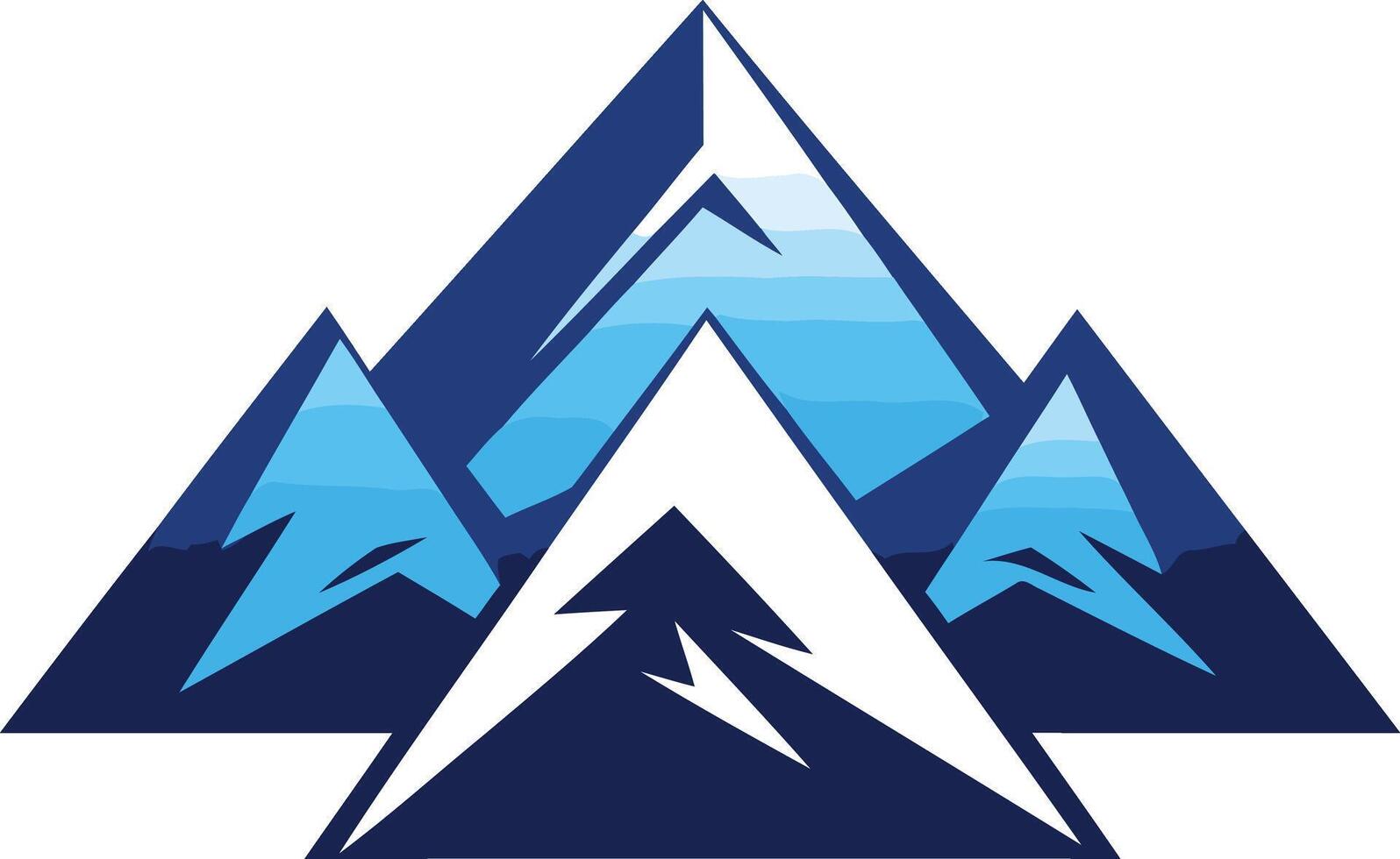 Blue Mountain Logo Design vector