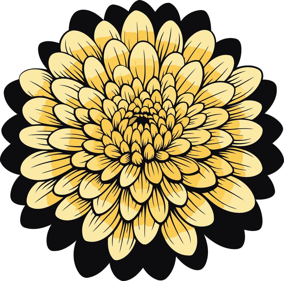 Yellow Flower Illustration vector