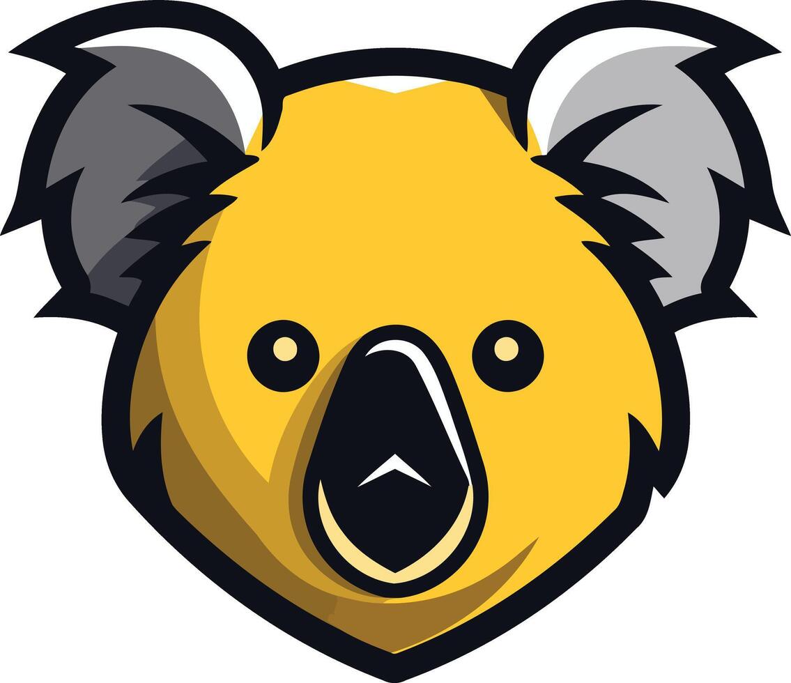 cute and playful koala mascot logo, perfect for businesses and brands targeting a friendly and approachable audience vector
