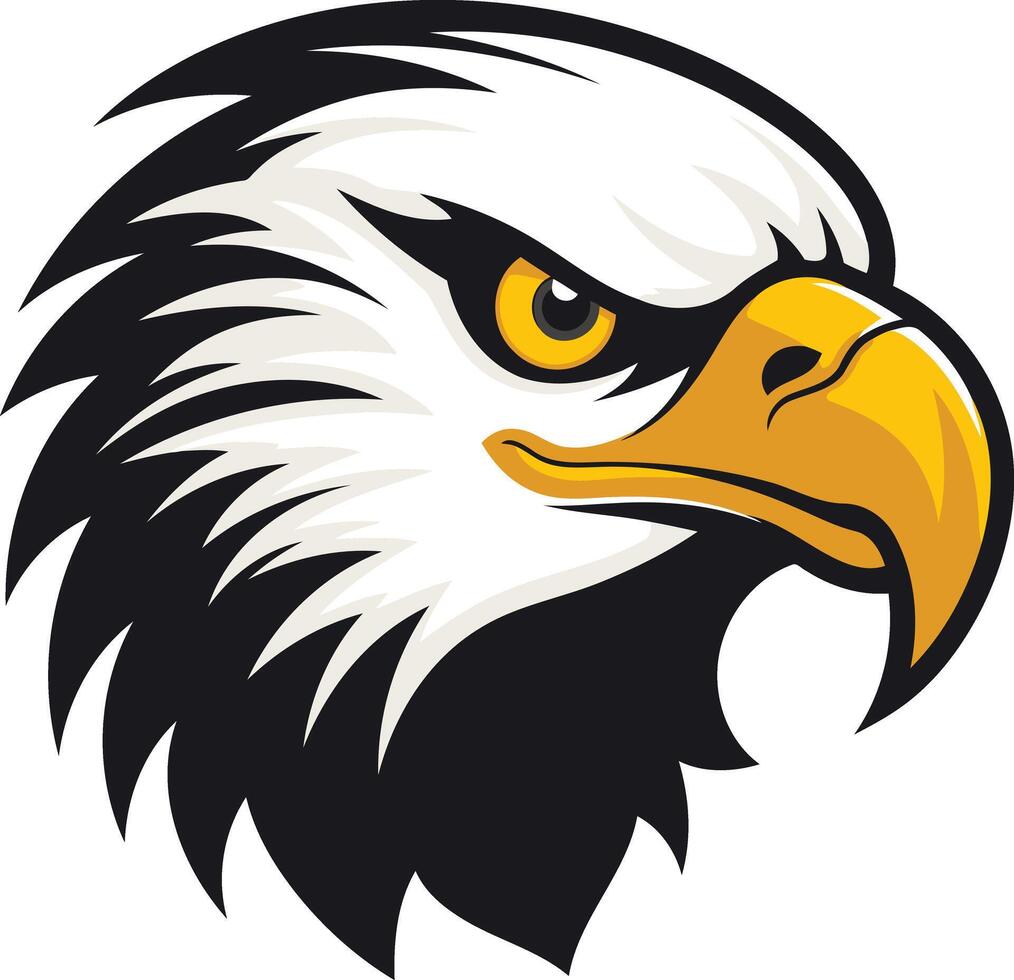 American Bald Eagle Head Mascot vector