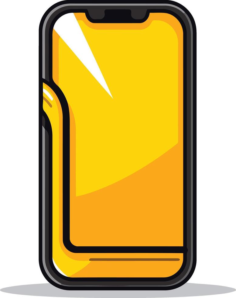 Yellow Smartphone Illustration vector