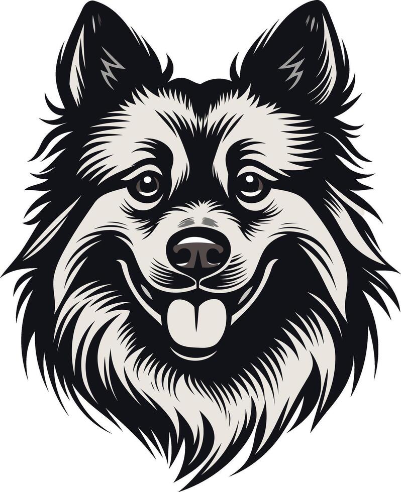Smiling Dog Illustration vector