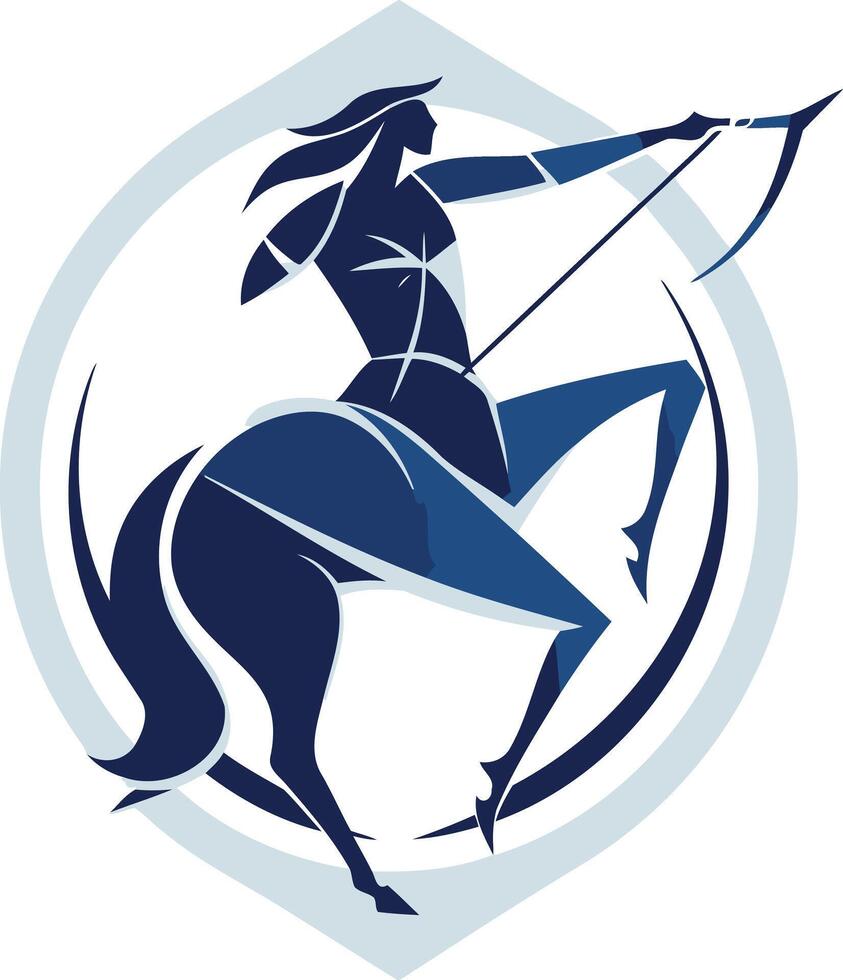 Sagittarius Zodiac Sign Illustration vector
