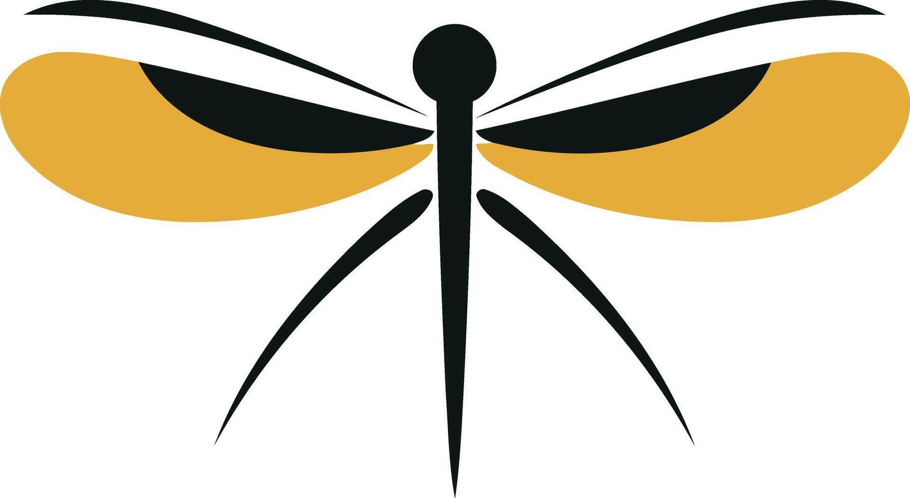 A stylized dragonfly with large, expressive eyes vector