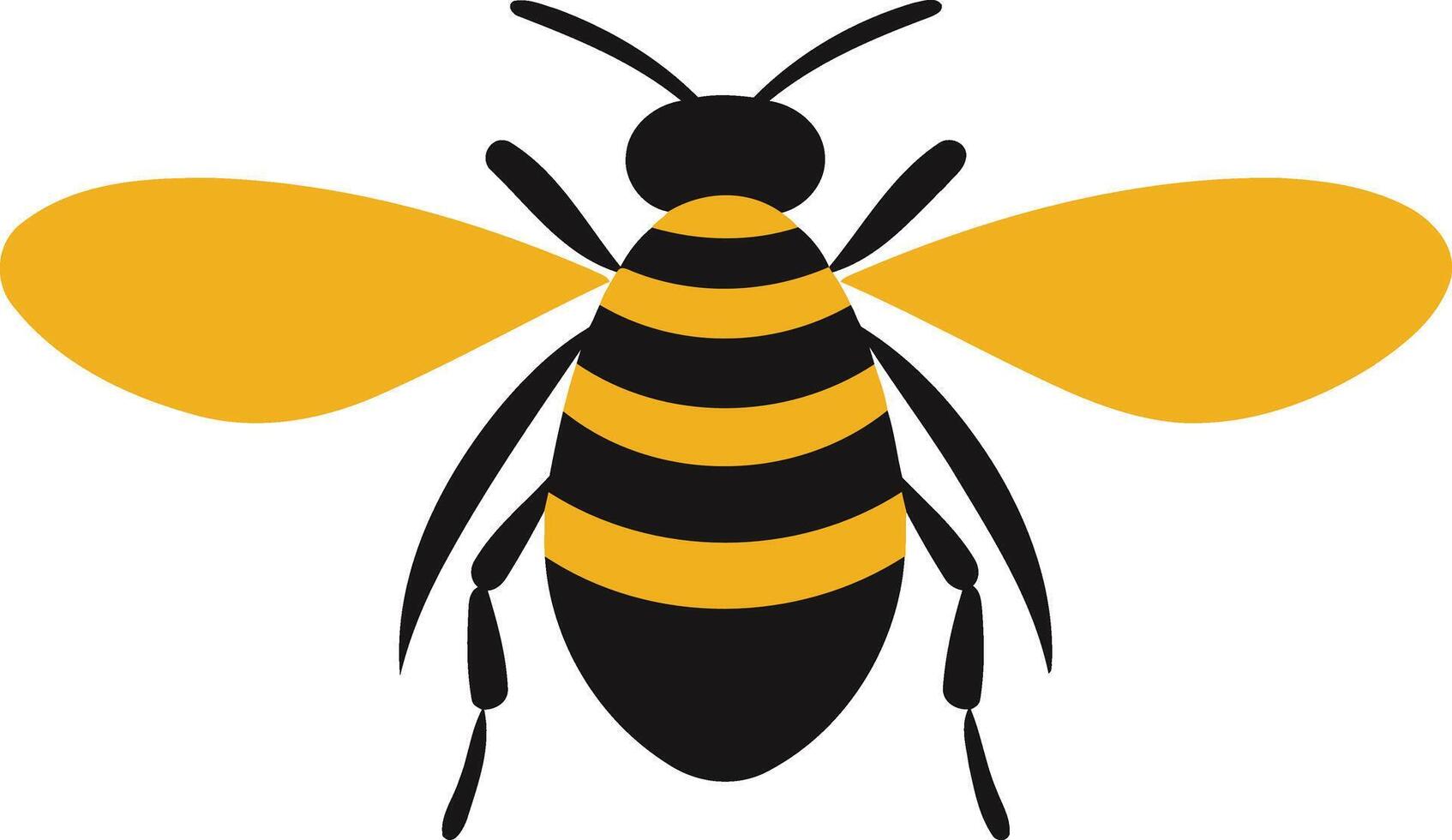 Cartoon Illustration of a Bumblebee vector
