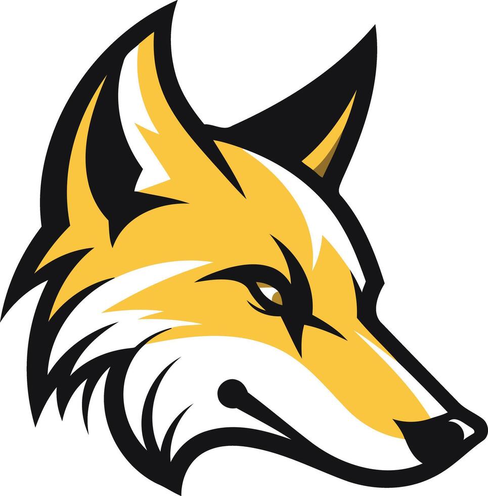 Fierce Fox Mascot Head vector