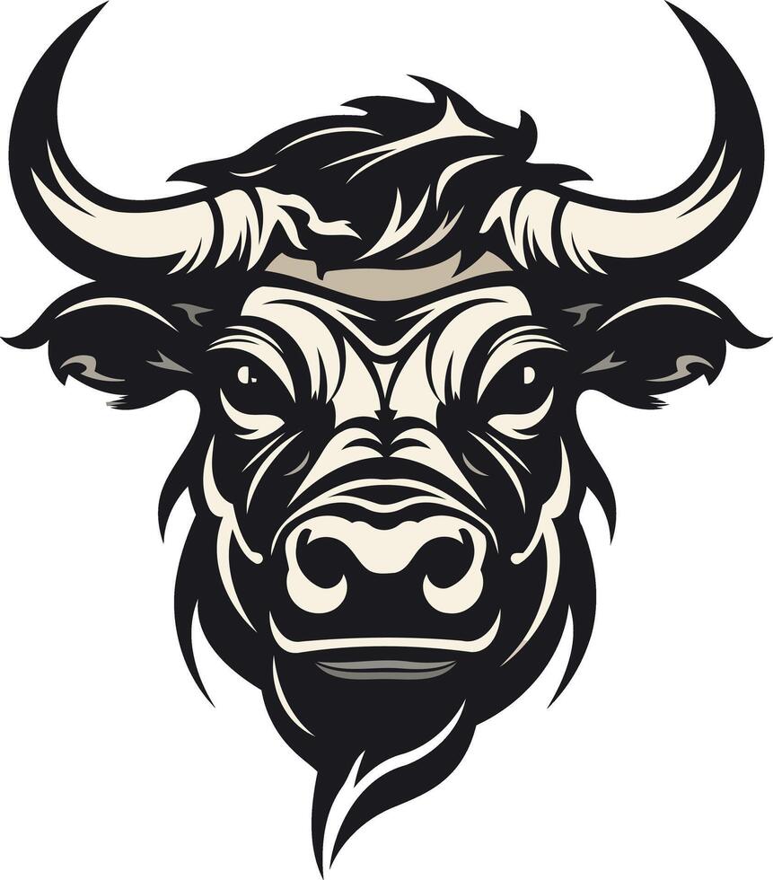 Bull Head Portrait vector