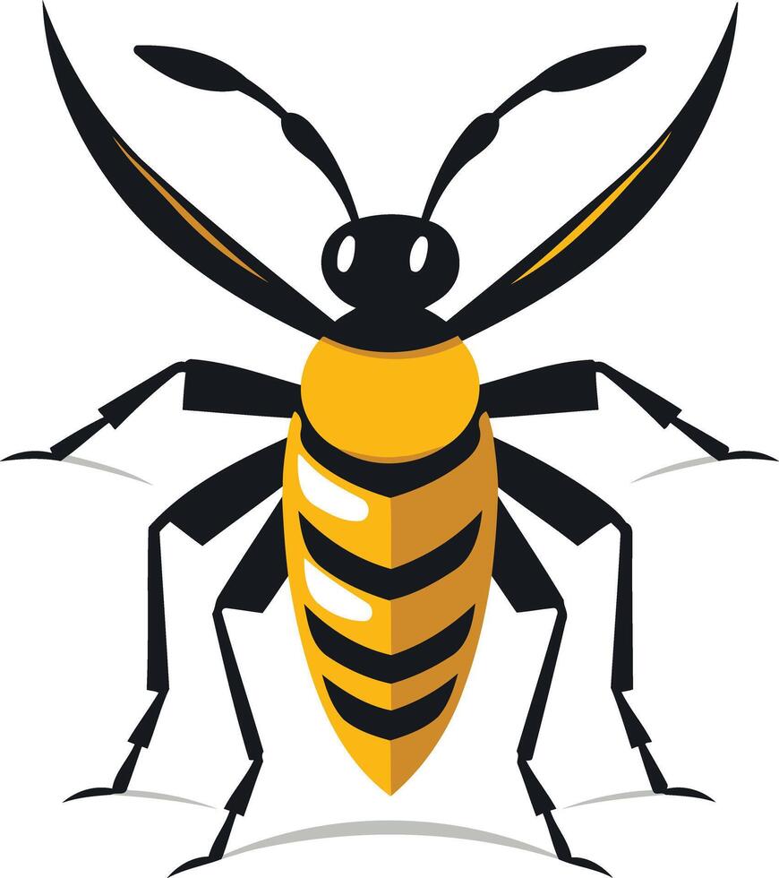 Cartoon Illustration of a Bumble Bee vector