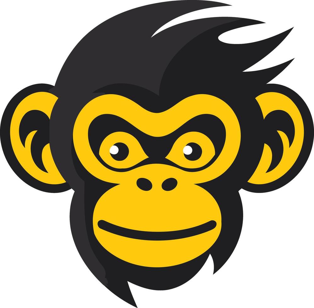 Cool and playful, this cartoon monkey mascot logo is perfect for a brand looking for a fun, friendly, and memorable image vector