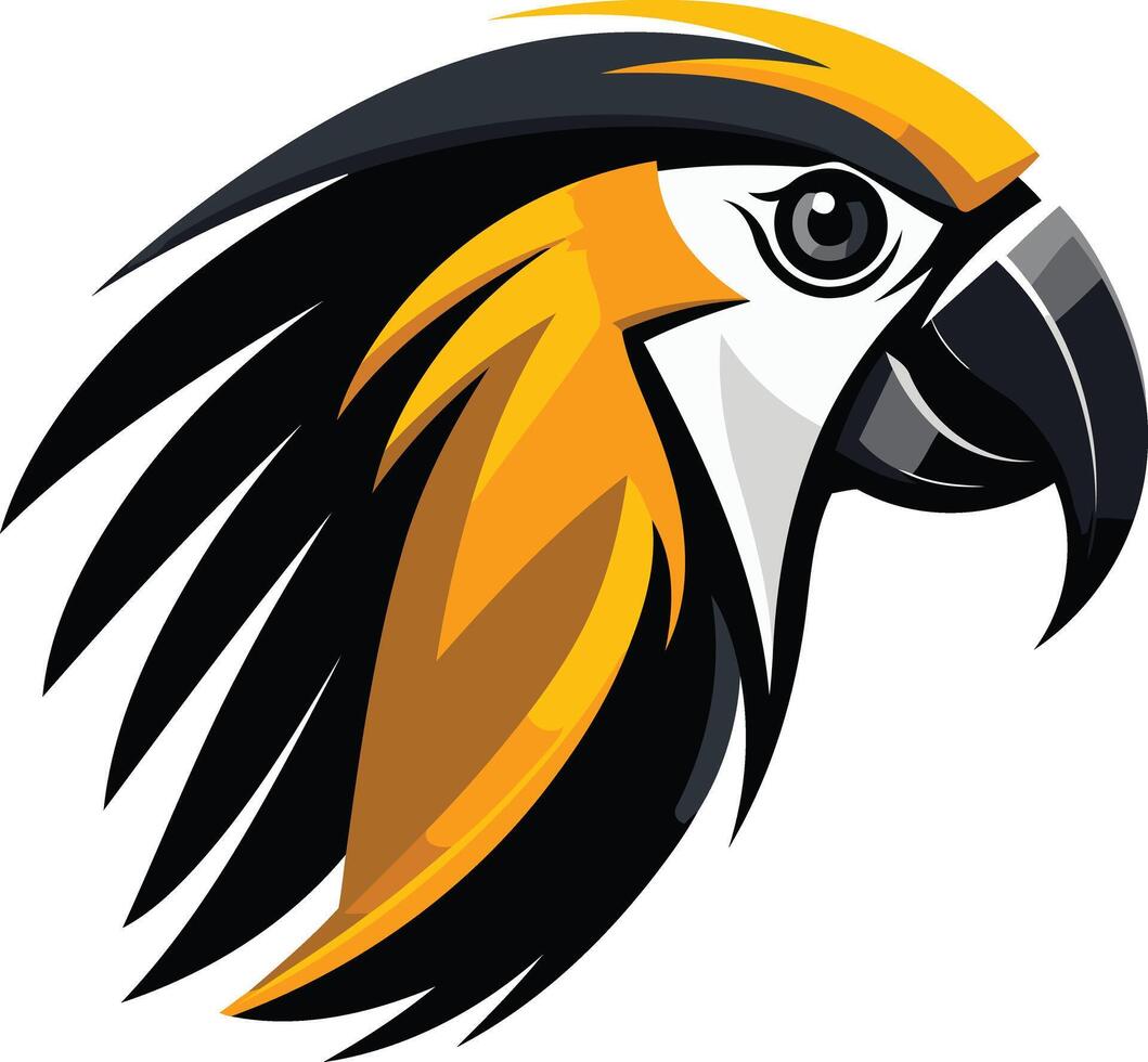 Parrot Head Illustration vector