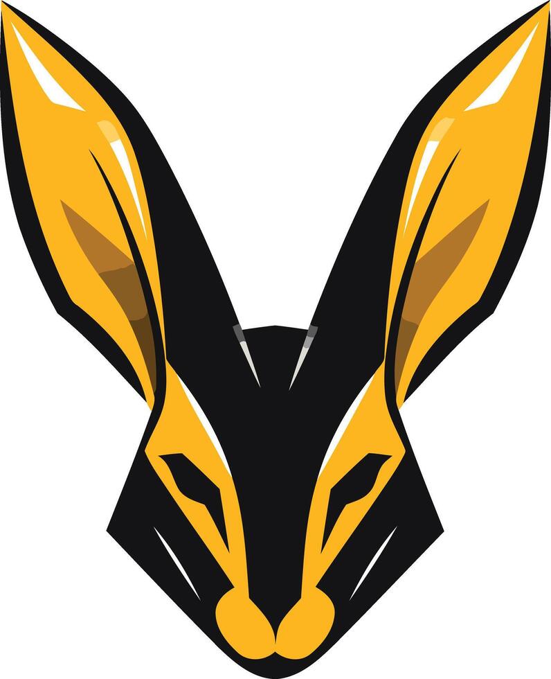 Stylized Rabbit Mascot Logo vector