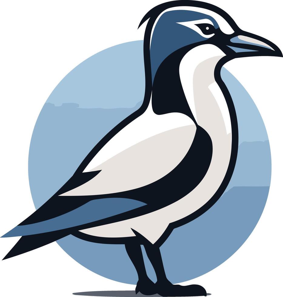 Cartoon Illustration of a Bird vector