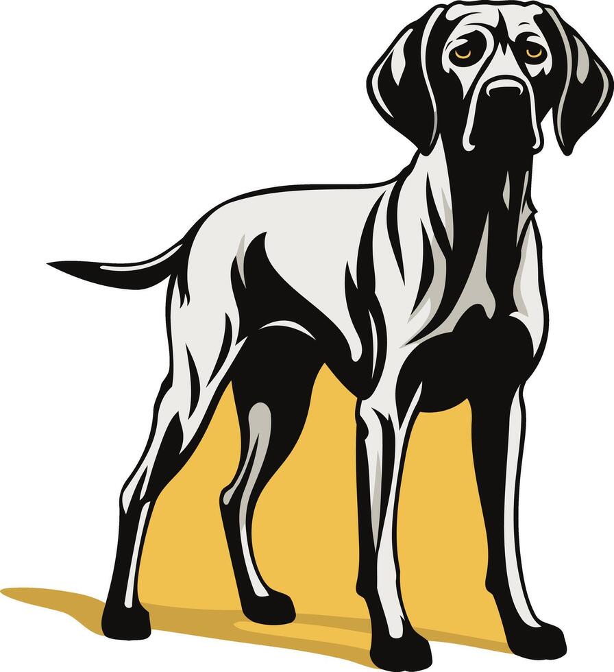 German Shorthaired Pointer Dog Illustration vector