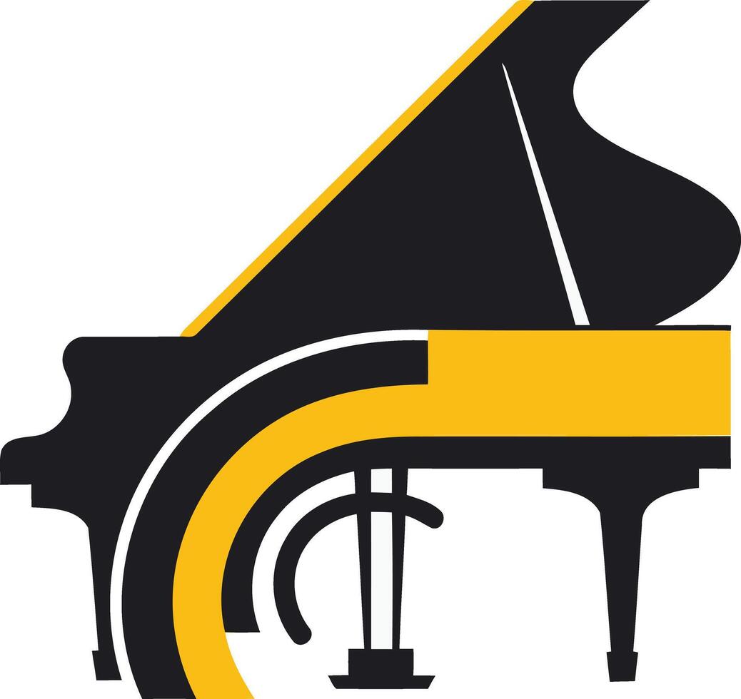 Abstract Piano Illustration vector