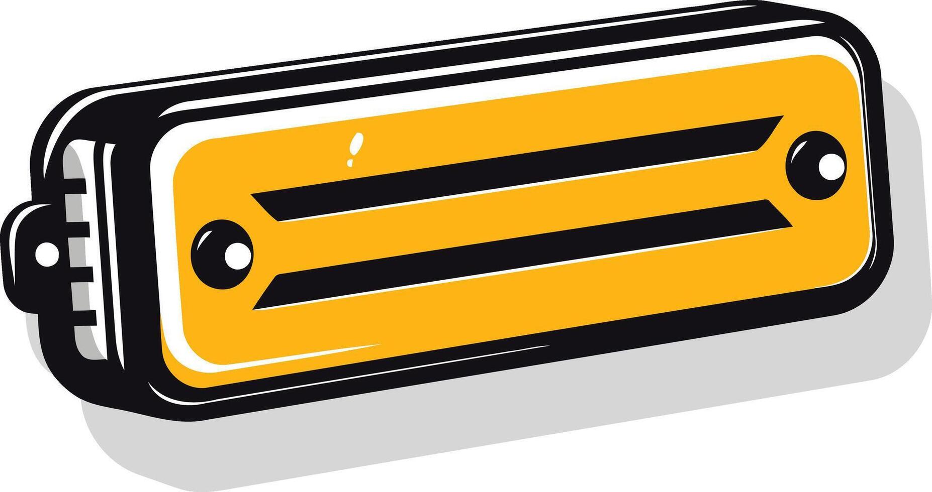 Yellow Car Tail Light Illustration vector