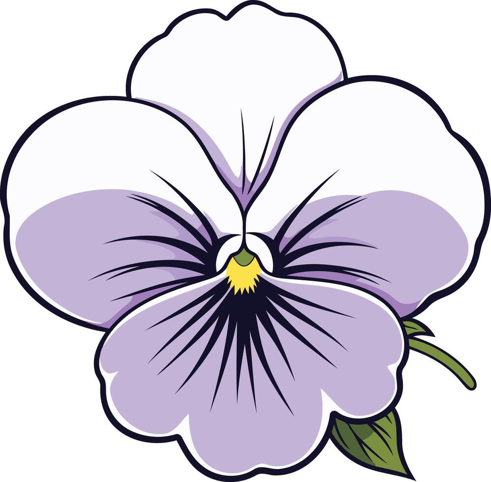A Single Pansy Flower vector