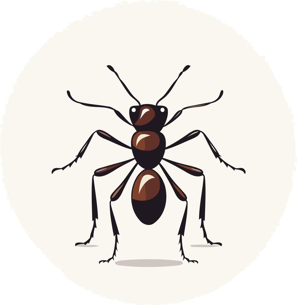 Illustration of a Brown Ant vector