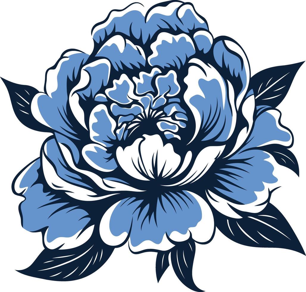 Blue Flower Illustration vector