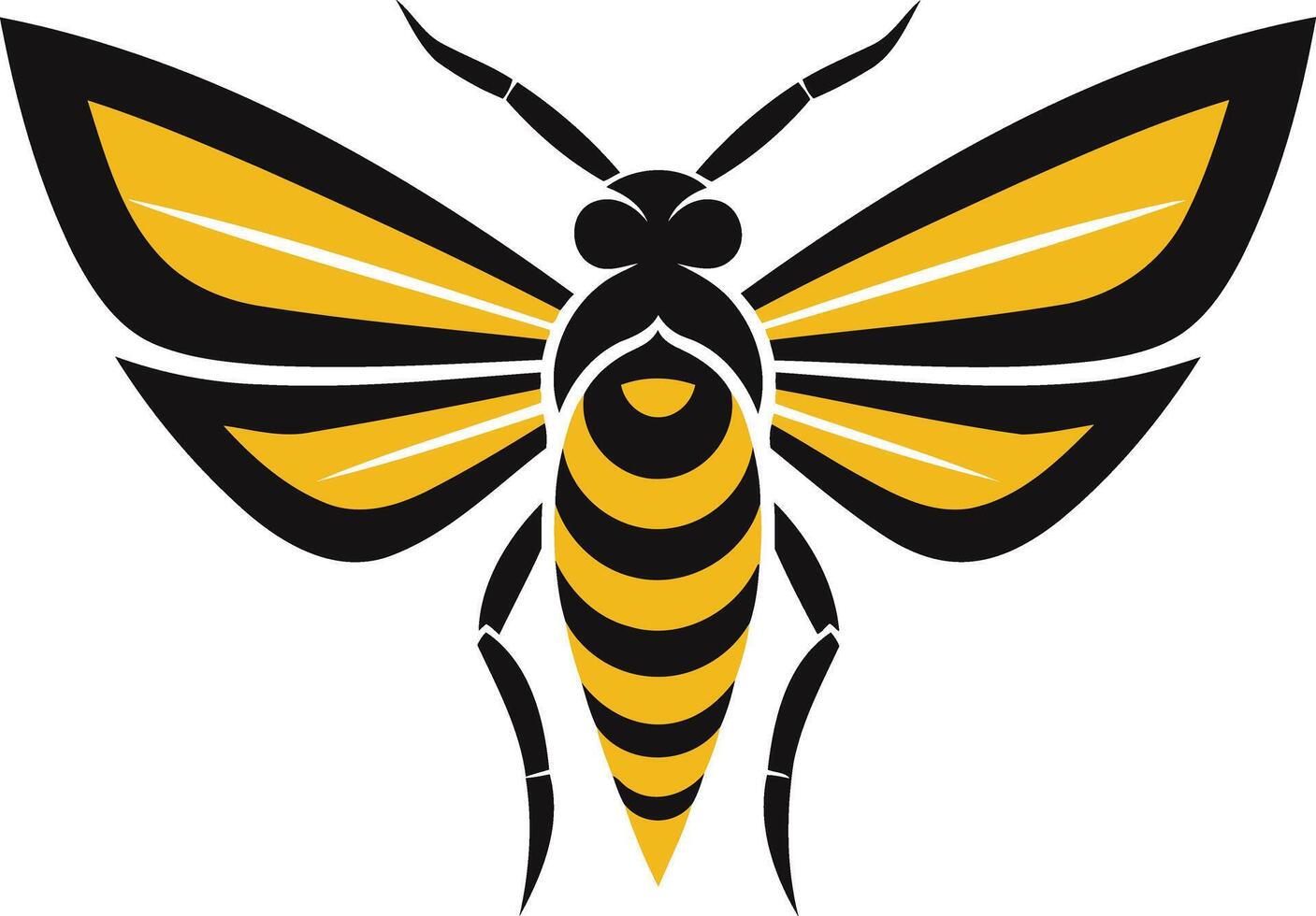 Stylized Yellow Jacket Illustration vector