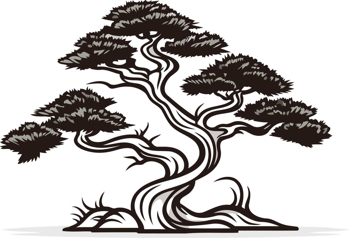 Bonsai Tree Illustration vector