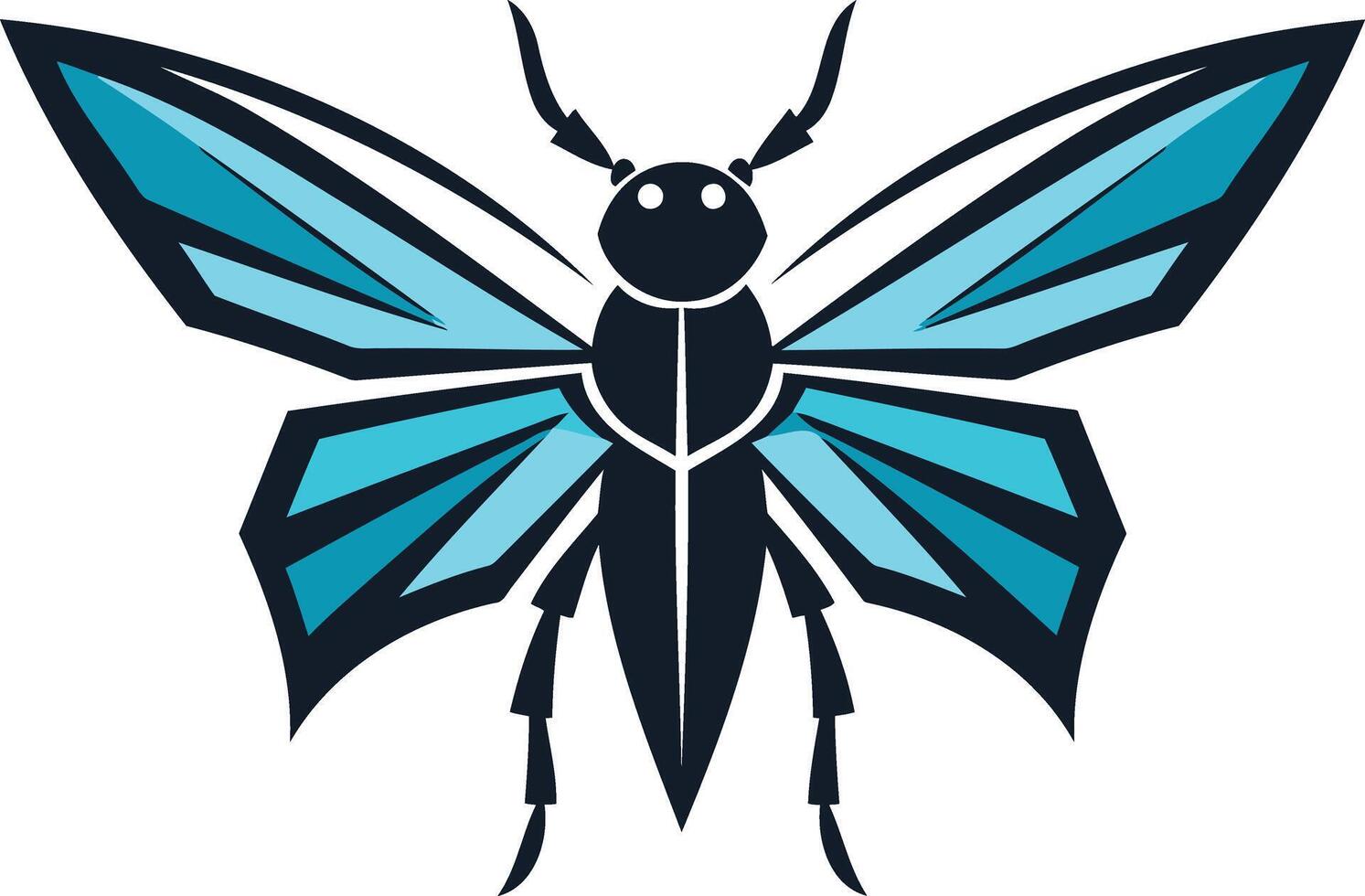 Abstract Geometric Butterfly vector