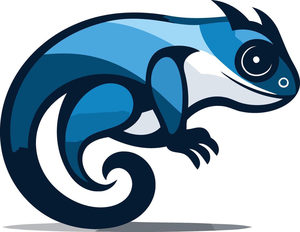 Blue Lizard Illustration vector