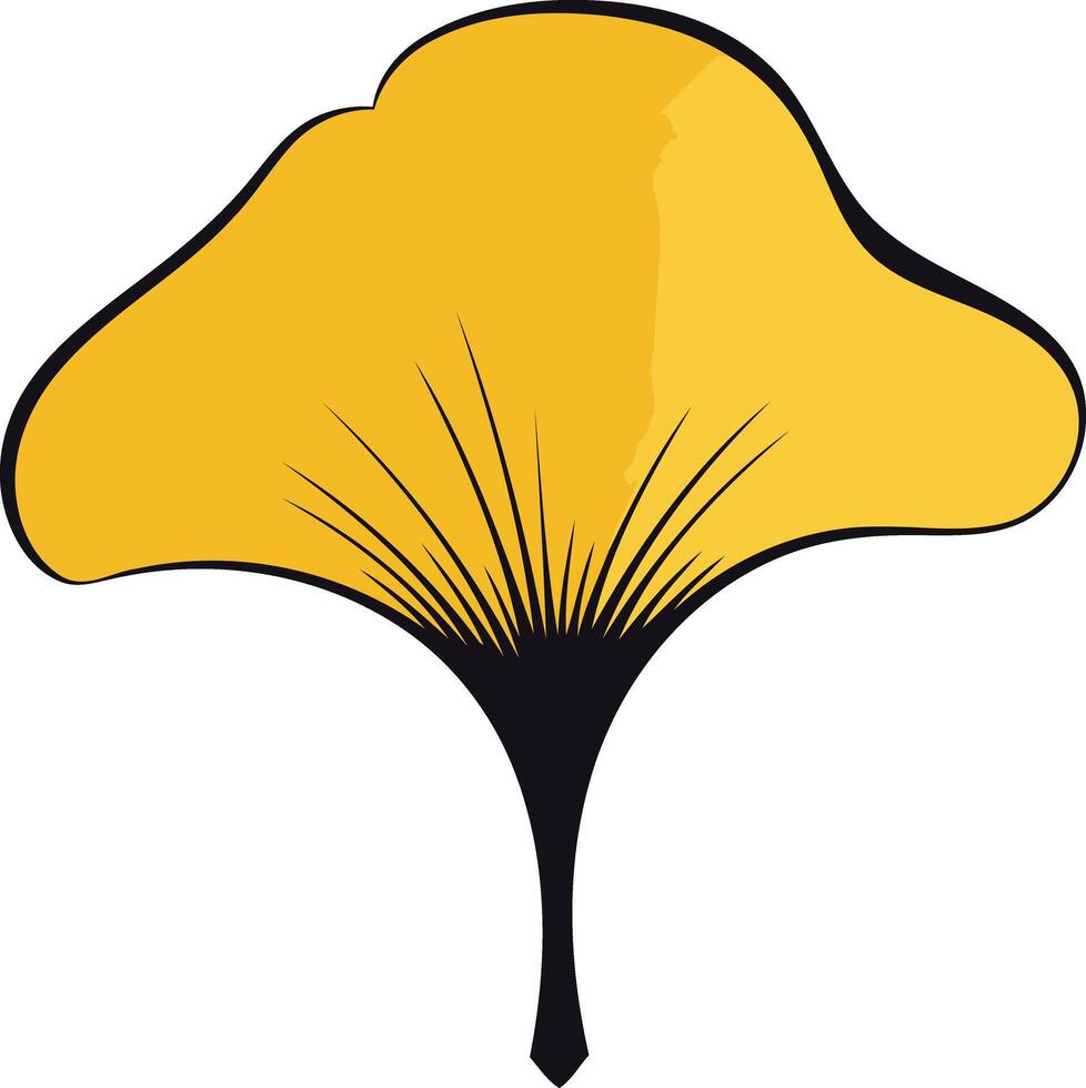 Ginkgo Leaf Illustration vector