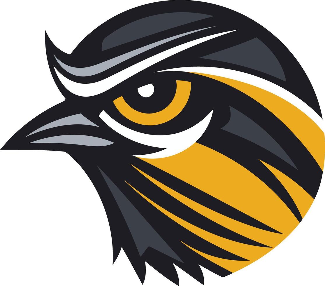 Hawk Mascot Head Design vector